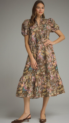 "Camille" Midi Dress - The Katie Grace Boutique