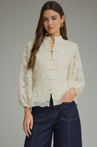 "Stella" Lace Top - The Katie Grace Boutique