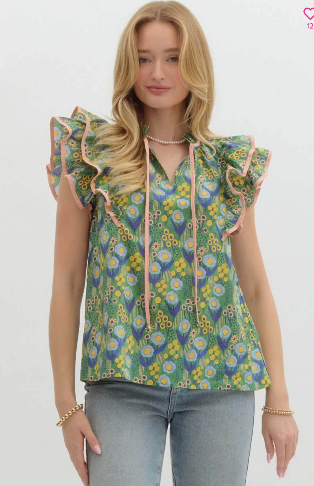 "Anastasia" Ruffled Blouse