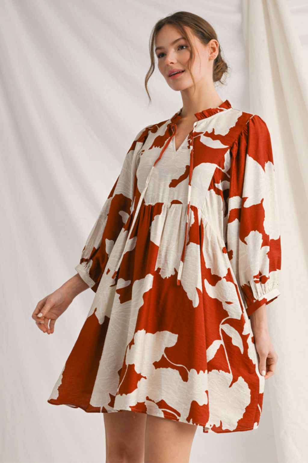 "Rory" 3/4 Sleeve Dress, also in Plus - The Katie Grace Boutique
