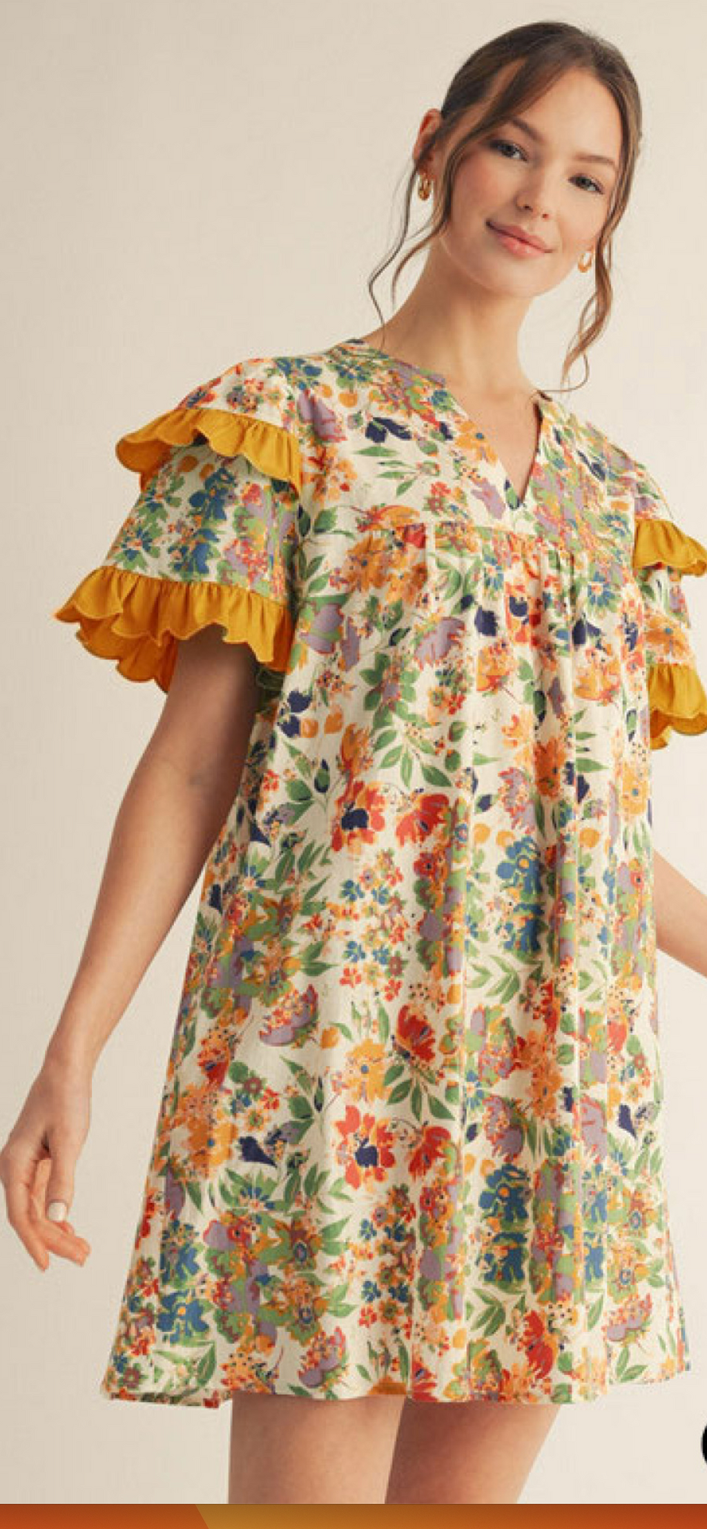 "Lottie" Floral Dress - The Katie Grace Boutique