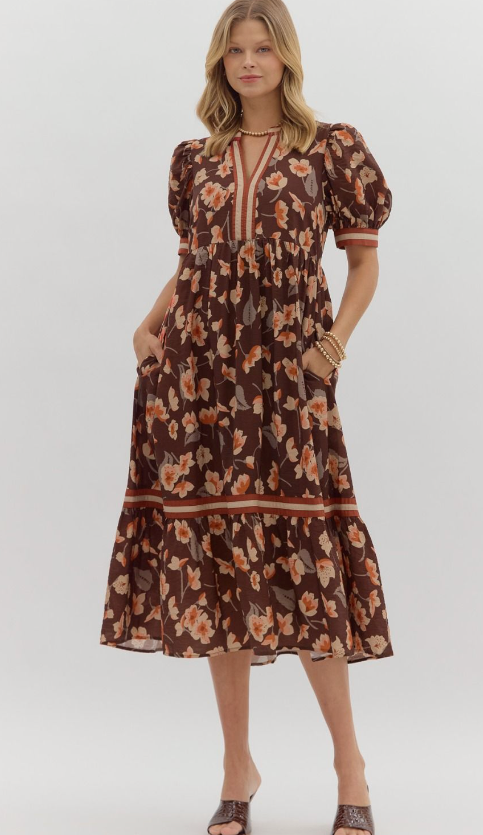 "Trina" Midi Dress - The Katie Grace Boutique