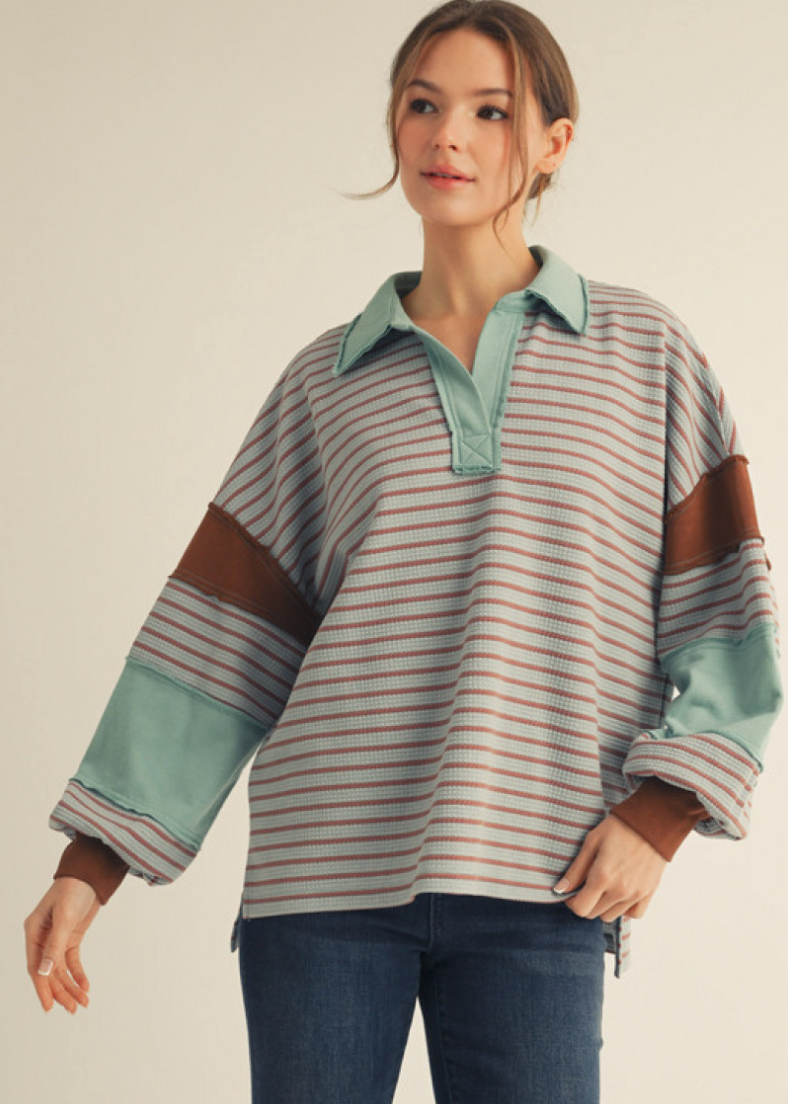 "Aimee" Oversized Pullover - The Katie Grace Boutique