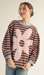 "Darlene" Mineral Washed Pullover - The Katie Grace Boutique