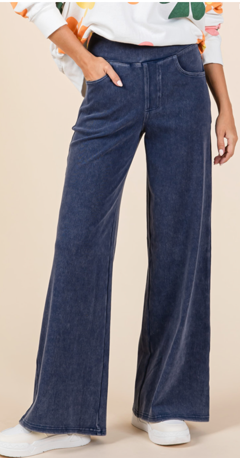 "Calla" Four Way Stretch Denim Knit, 2 colors - The Katie Grace Boutique