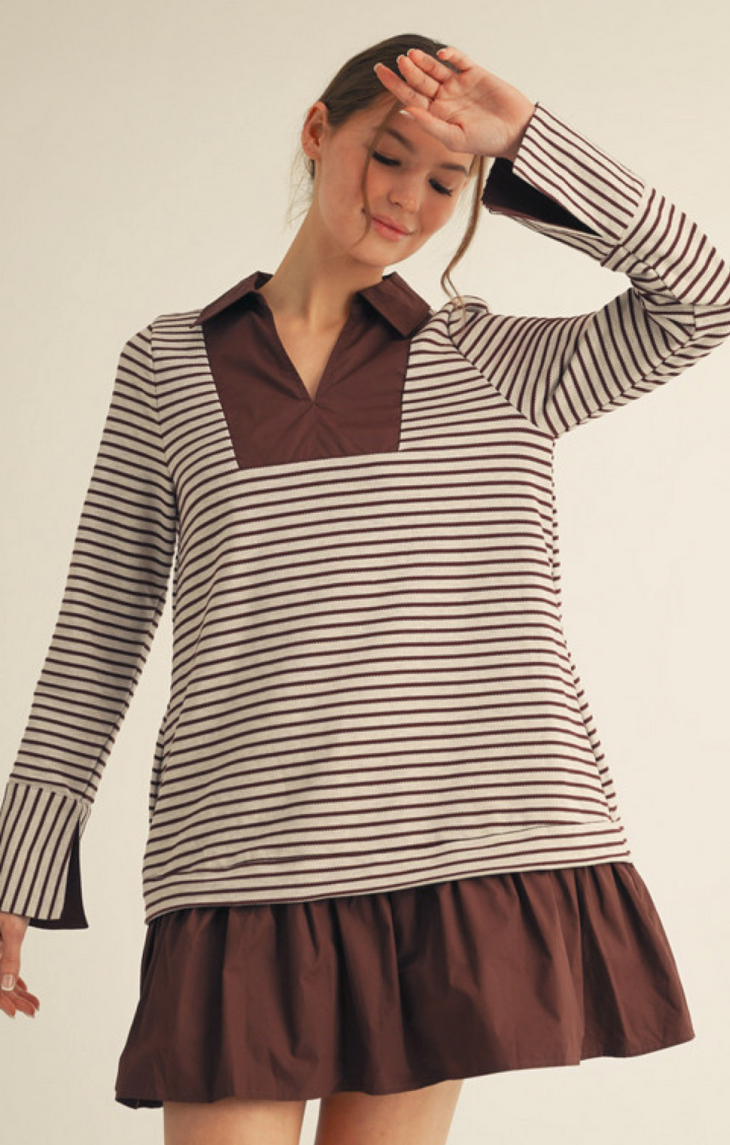 "Brownie" Striped Dress