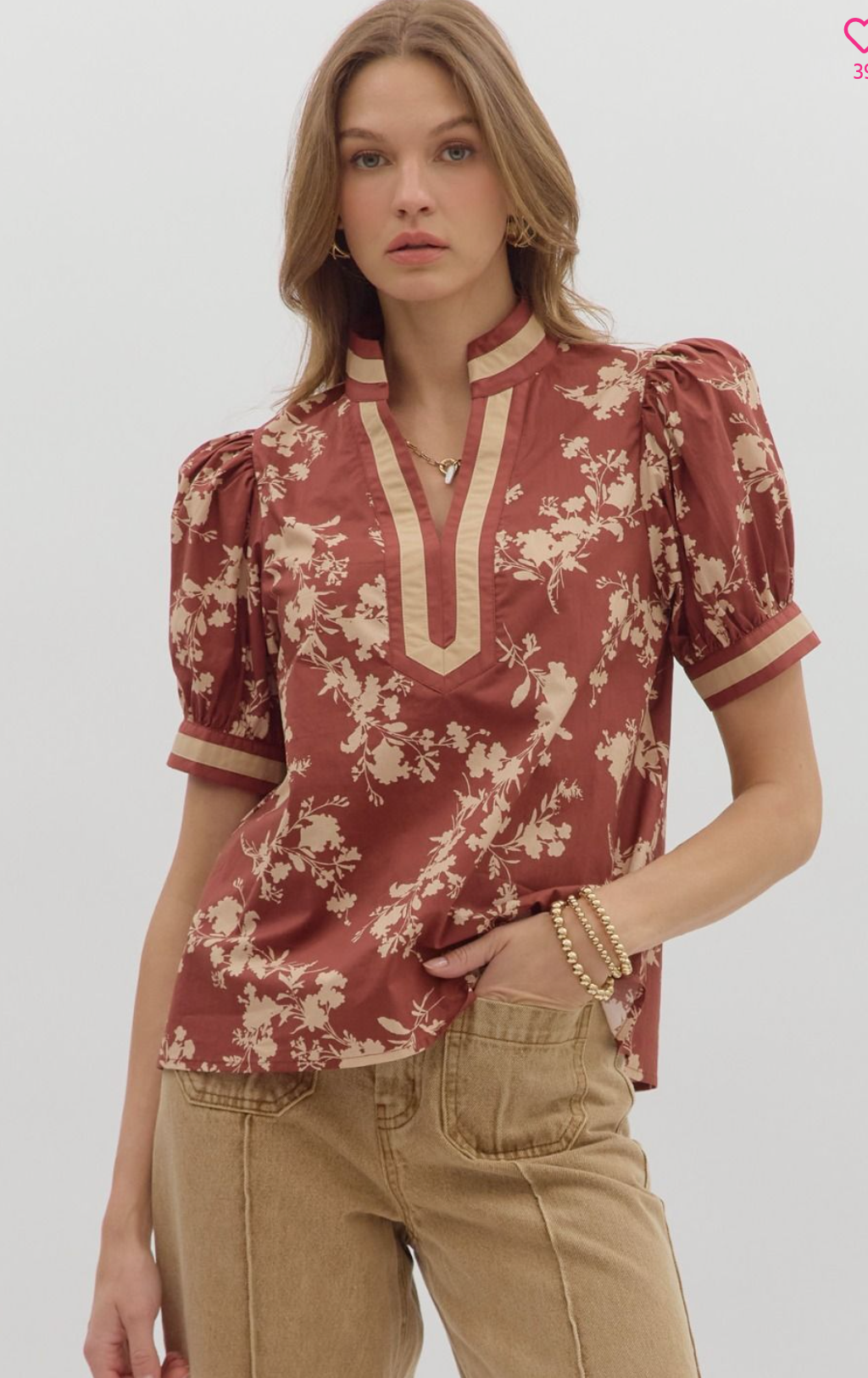 "Anna" Floral Blouse
