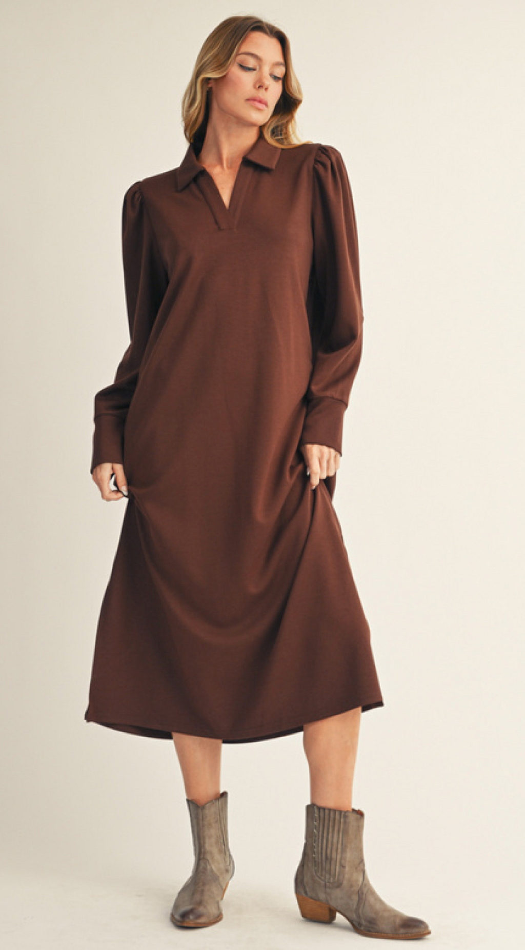 "Shelia" Luxe Knit Dress - The Katie Grace Boutique