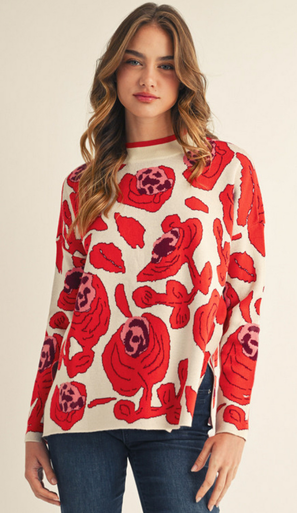 "Rosie" Floral Sweater