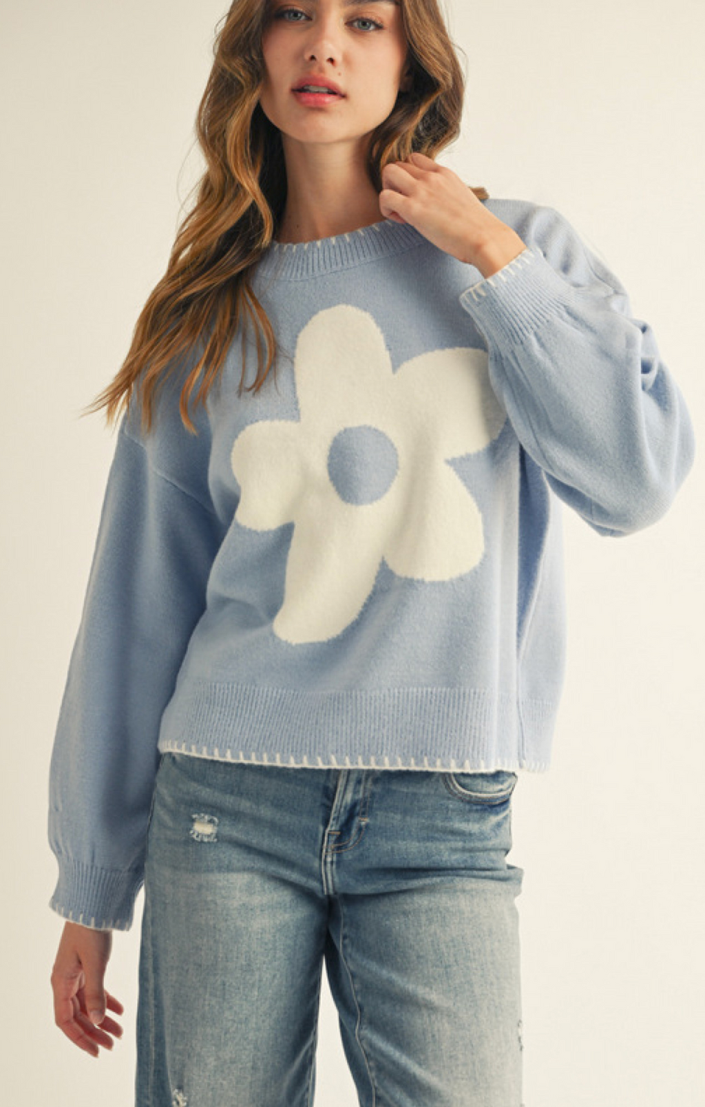 "Sheena" Floral Sweater, 2 colors