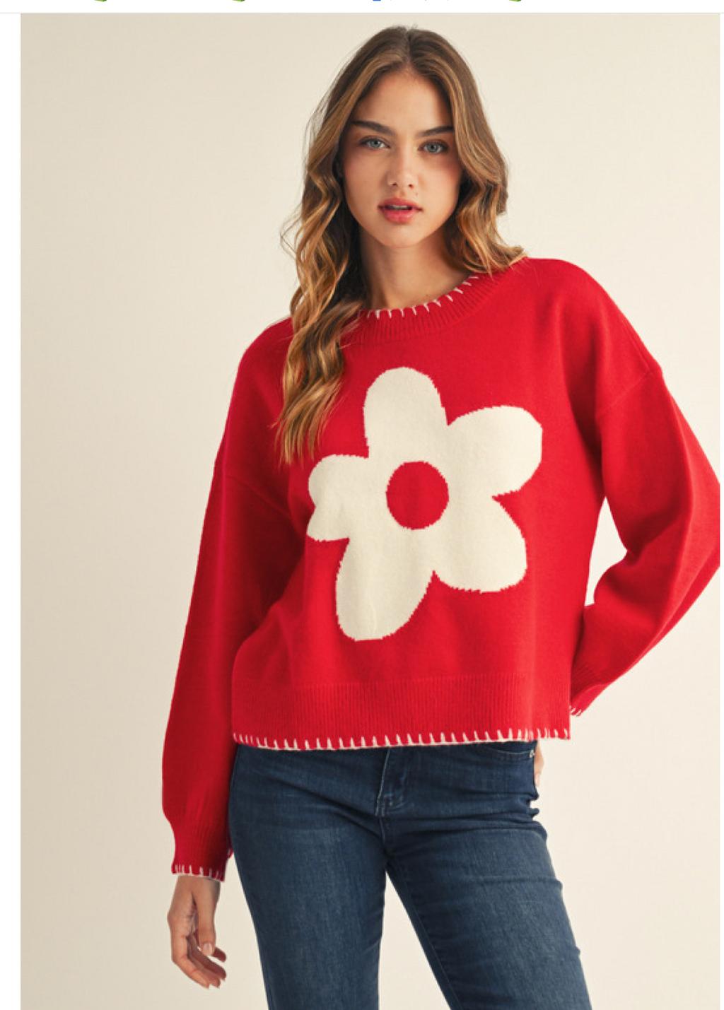 "Sheena" Floral Sweater, 2 colors