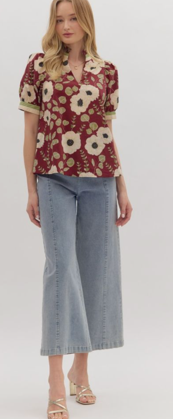 "Crystal" Floral Blouse