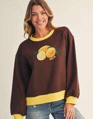 "Maizie" Fruit Pullover, 2 colors - The Katie Grace Boutique