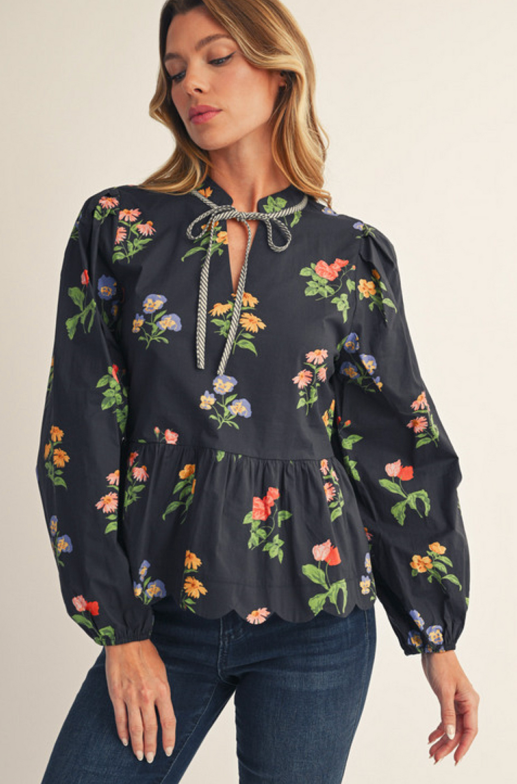 "Bonnie" Peplum Blouse