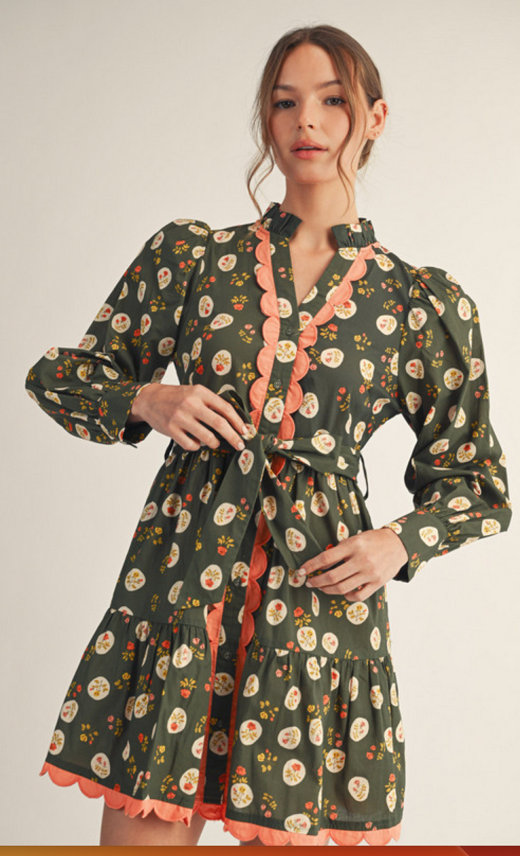 "Rainey" Long Sleeve Dress