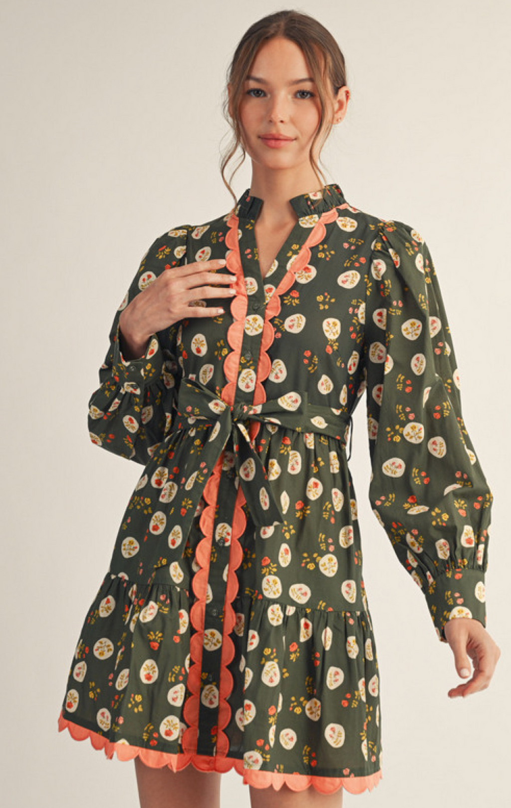 "Rainey" Long Sleeve Dress