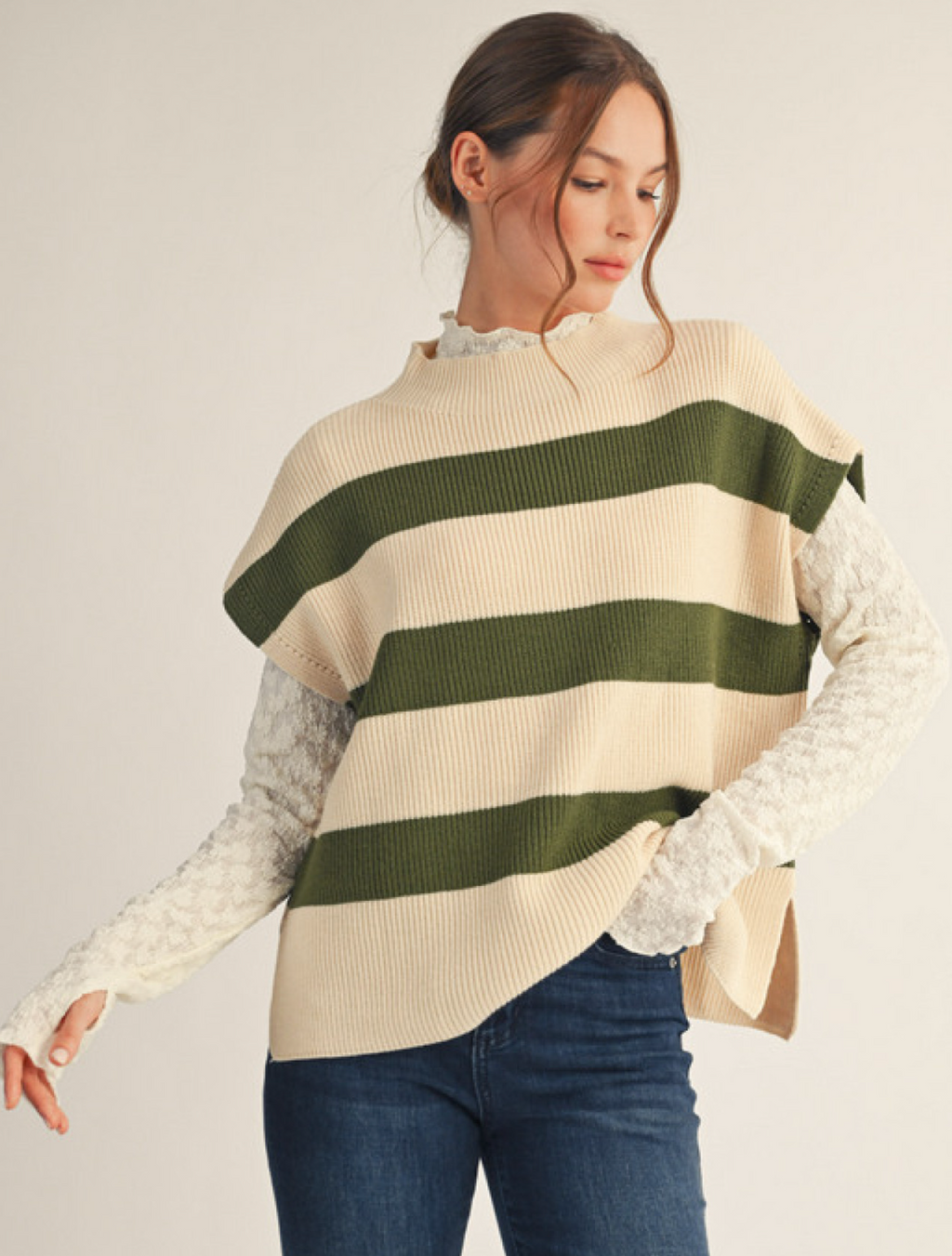 "Olivia" Cap Sleeve Sweater - The Katie Grace Boutique