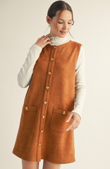 "Sharla" Suede Shift Dress, 2 colors - The Katie Grace Boutique