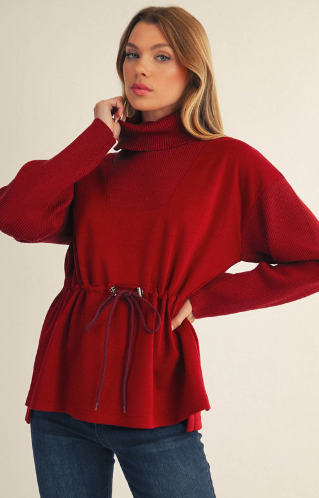 "Penelope" Drawstring Top, 2 colors