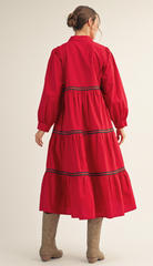 "Elowen" Midi Dress - The Katie Grace Boutique