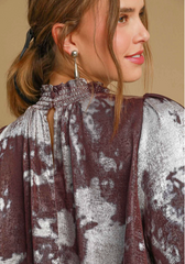 "Alexa" Metalic Dress - The Katie Grace Boutique