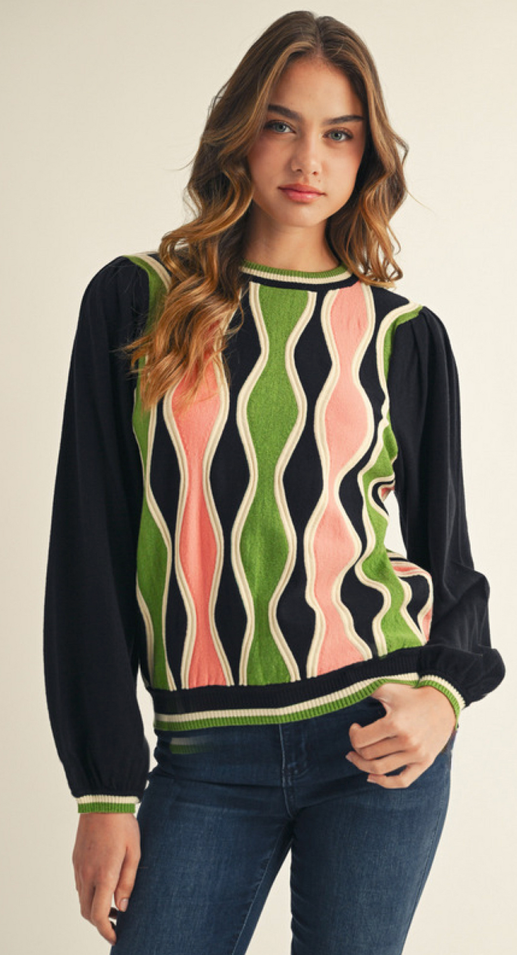 "Justice" Wavy Sweater