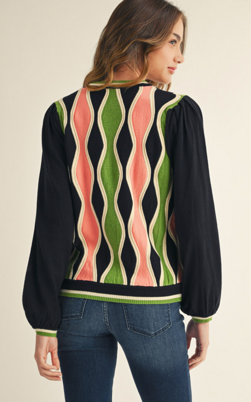 "Justice" Wavy Sweater