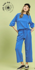 "Imogen" Matching Separates, Blue - The Katie Grace Boutique