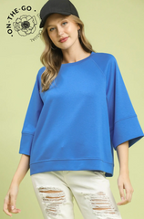 "Imogen" Matching Separates, Blue - The Katie Grace Boutique