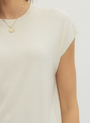 "Dana" Cap sleeve Sweater - The Katie Grace Boutique