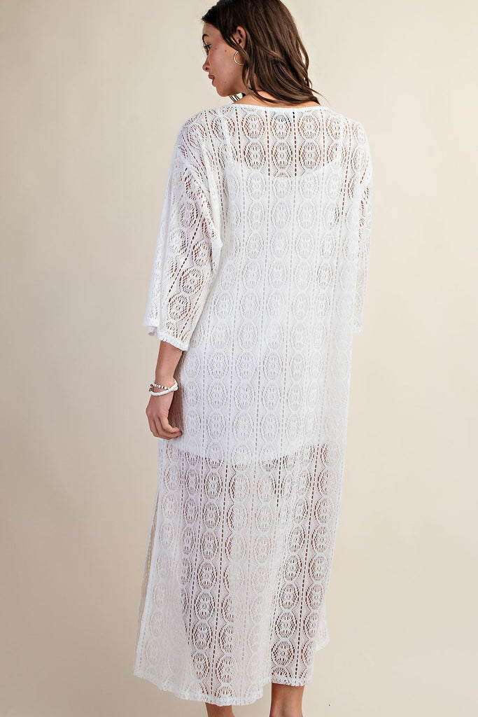 layered lace maxi dress Maxi Dress With Knitted Top and Two Layered Lace Skirt With Gold Metal RAISA VANESSA INT