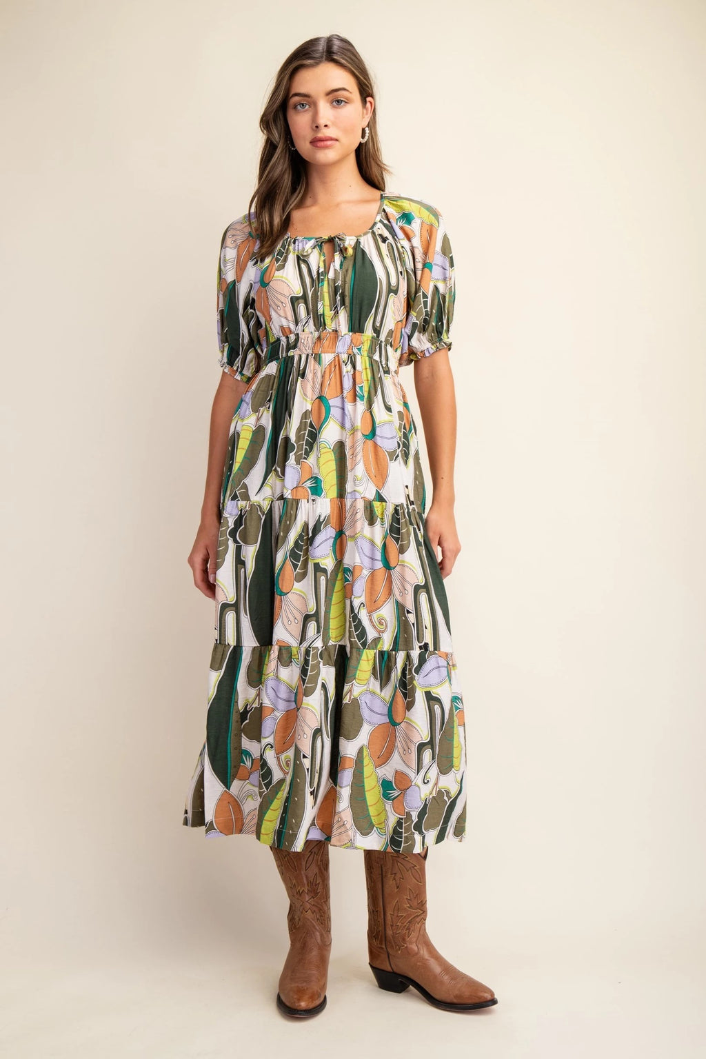 "Kinley" Midi Dress - The Katie Grace Boutique