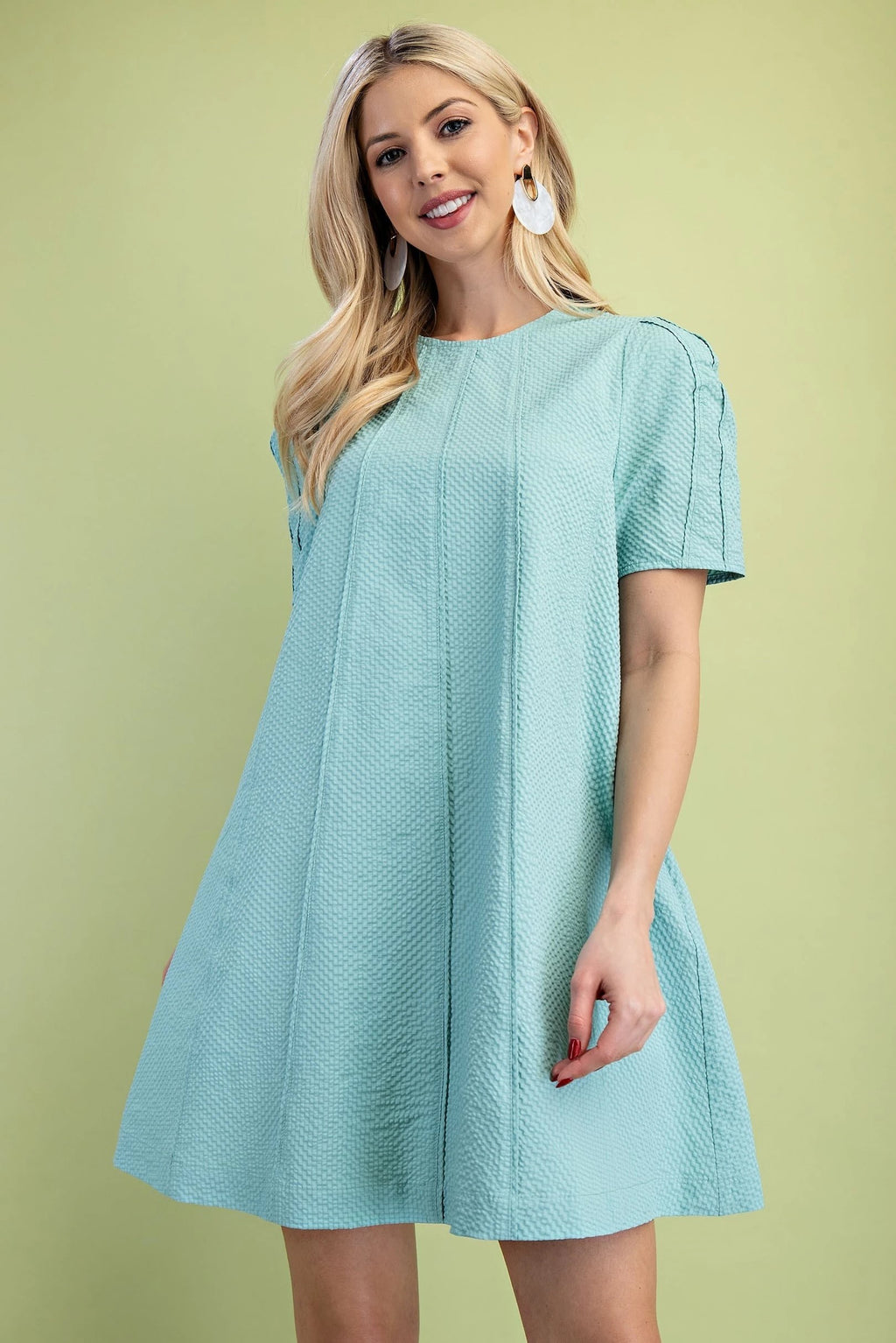 "Harper"  Textured Dress, 2 colors - The Katie Grace Boutique