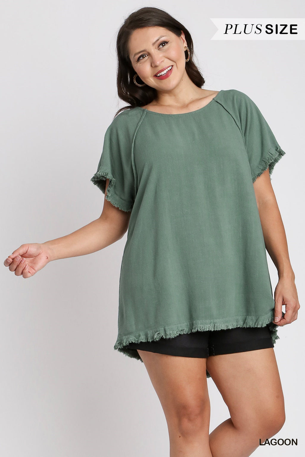 "Maisie" Linen Blend Top - The Katie Grace Boutique