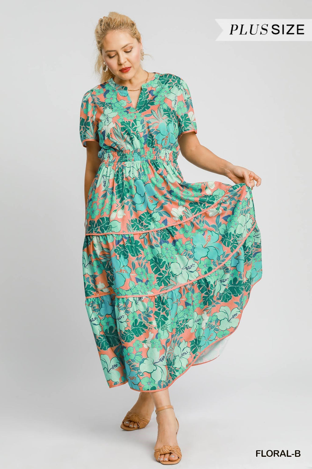 "Trista" Floral Dress - The Katie Grace Boutique