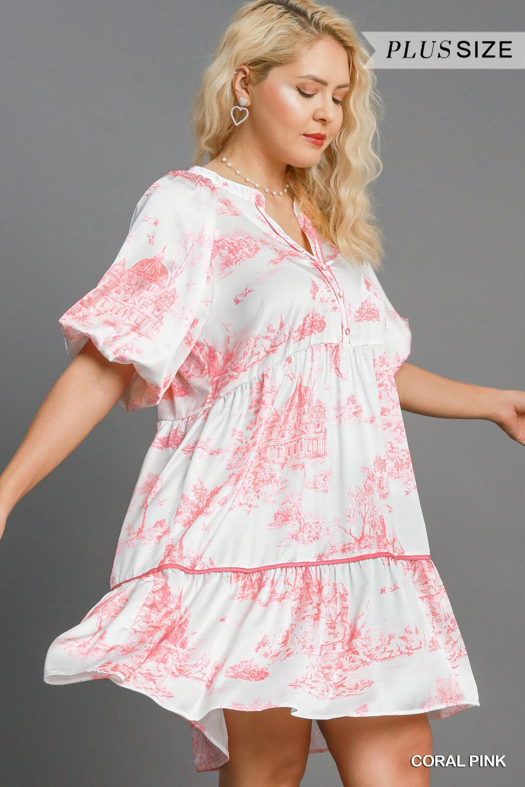 "Everly" Toile Satin Dress