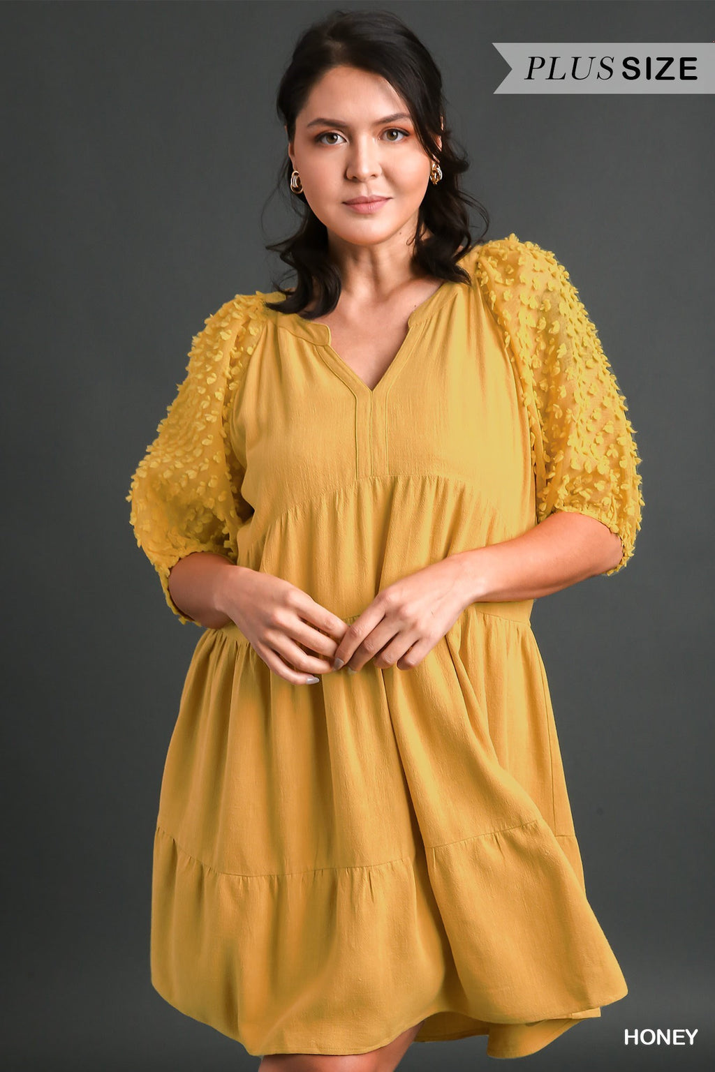 "Gracie" Puff Sleeve Linen Dress - The Katie Grace Boutique