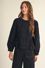 "Kendra" Peplum Blouse, 3 colors