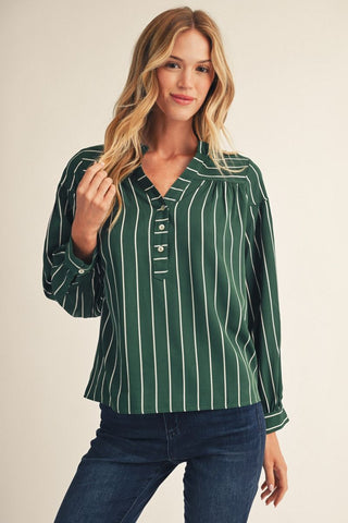 "Kelly" Striped Blouse