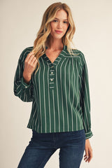 "Kelly" Striped Blouse