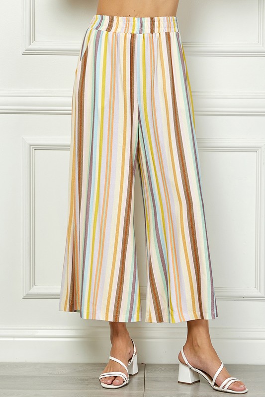 "Emily" Striped Pants - The Katie Grace Boutique