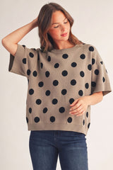 "Jana" Polka Sweater, 2-2XL