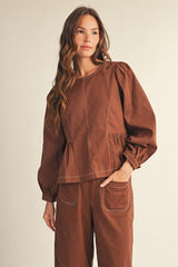 "Kendra" Peplum Blouse, 3 colors