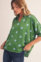 "Mia" Polka Dot Blouse