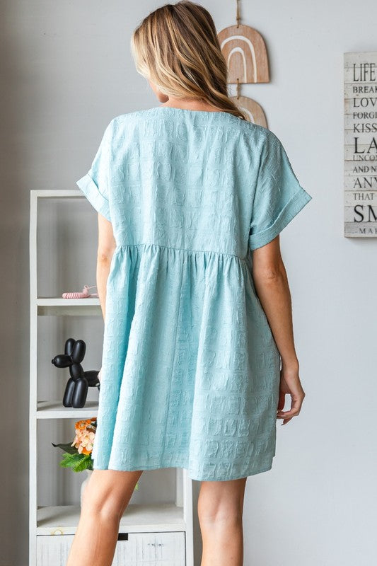 "Jacquline" Textured Dress