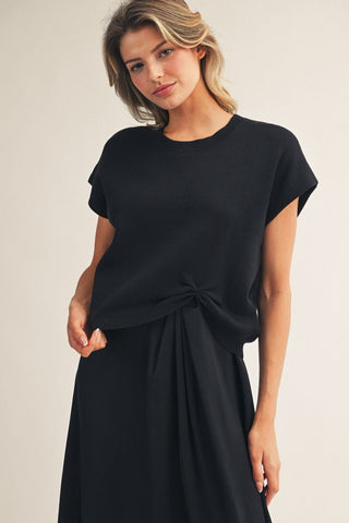 "Sara" Knotted Sweater