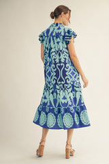 "Ocean" Midi Dress