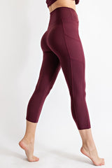 "Milly" Cropped Leggings V Waist - The Katie Grace Boutique