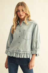 "Taylor" Denim Top