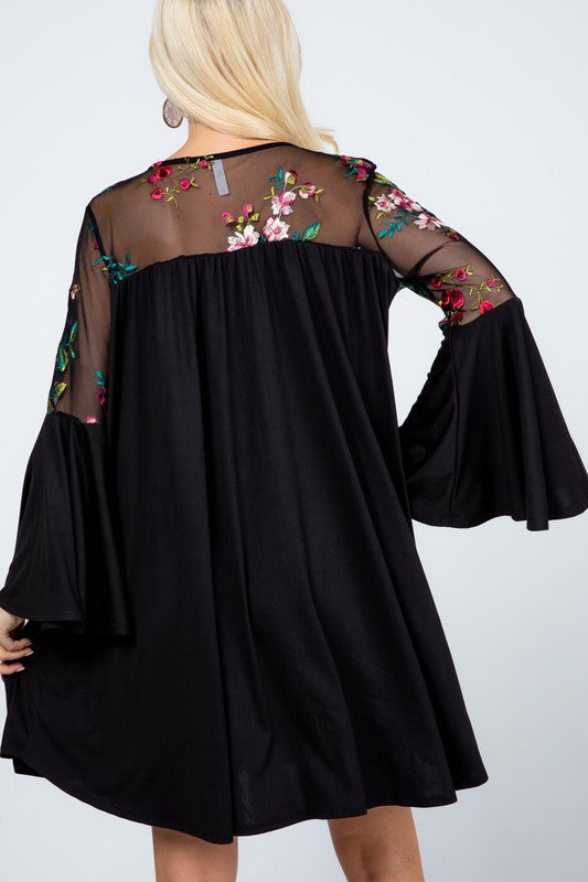 "Lyndi" Embroidered Dress, also in Black